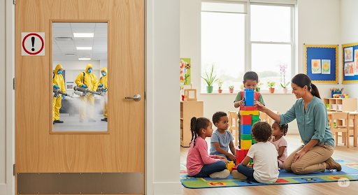 Cách chọn dịch vụ khử trùng uy tín cho trường mầm non