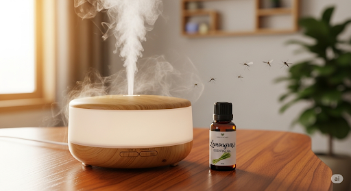 Tinh dầu sả chanh đuổi muỗi, an toàn cho trẻ nhỏ gia đình